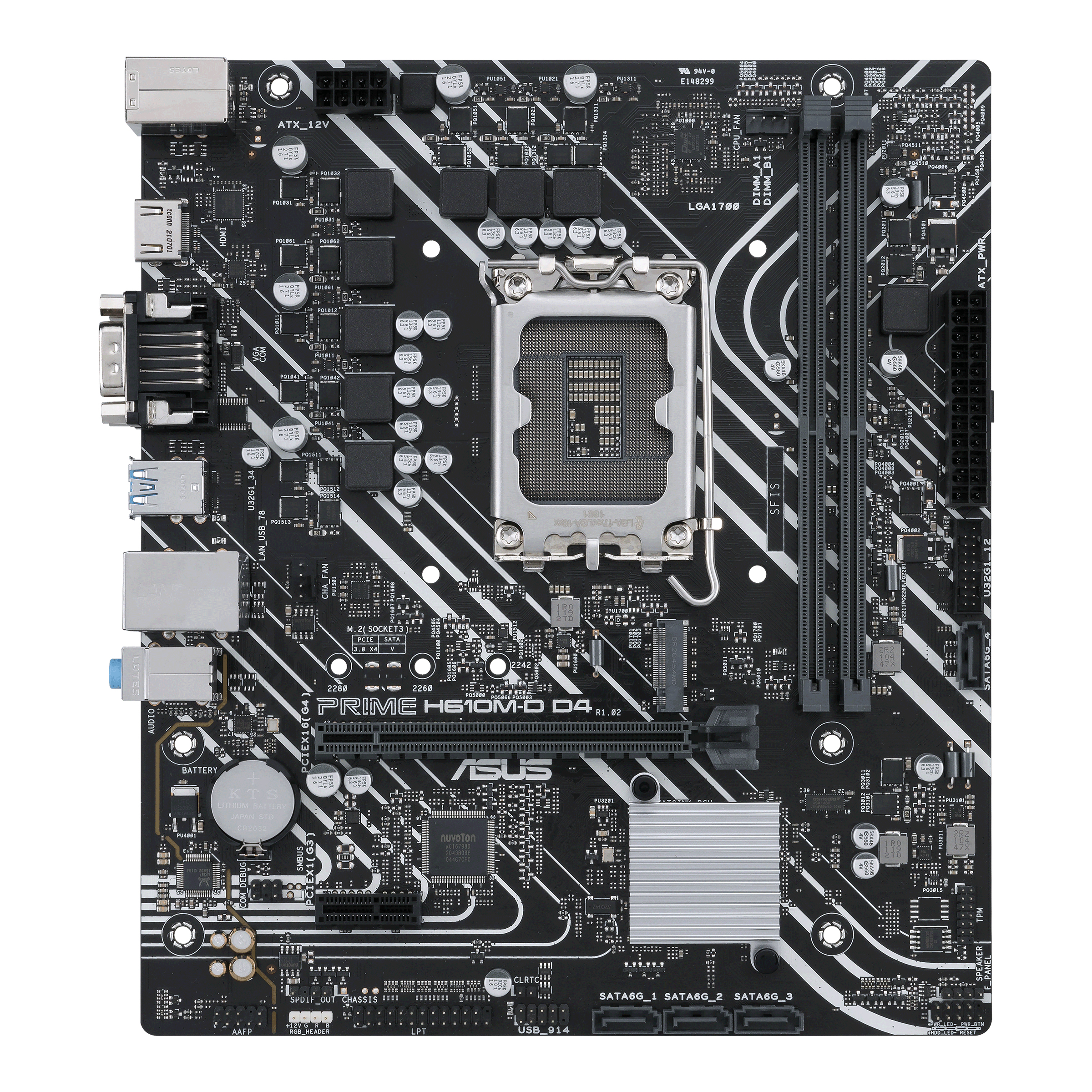 Image of ASUS PRIME H610M-D D4 Intel H610 LGA 1700 micro ATX