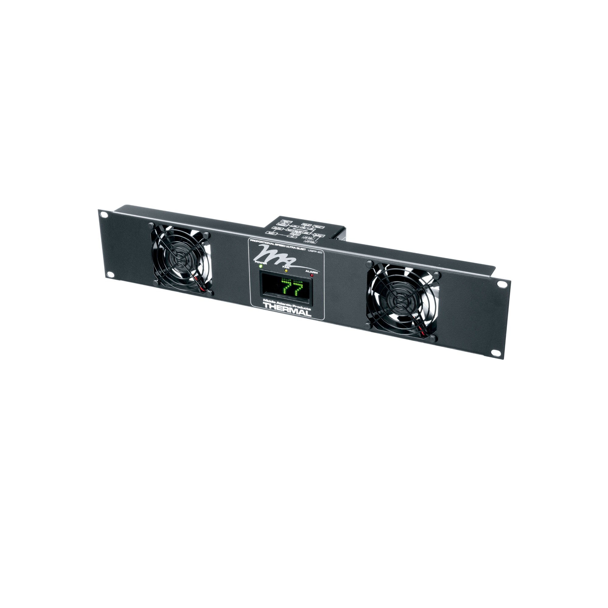 Middle Atlantic 50 CFM Fan Panel. 24dB. 220 - 240VAC