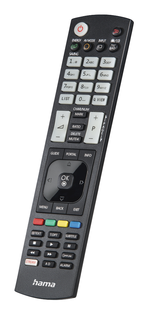 Hama 00221061 remote control IR Wireless TV Press buttons
