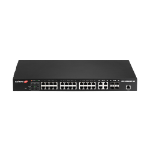 Edimax GS-5424PLC V2 network switch Gigabit Ethernet (10/100/1000) Power over Ethernet (PoE) 1U Black