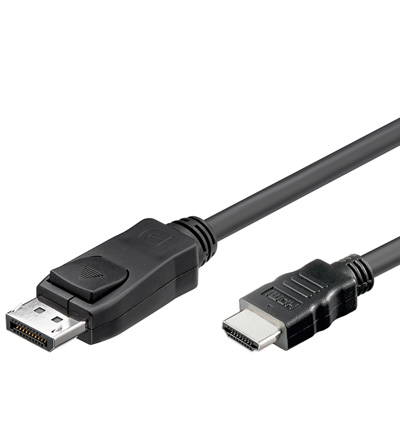 Alcasa DisplayPort - HDMI, 1m Black