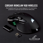 Corsair IRONCLAW RGB mouse Gaming Right-hand RF Wireless + Bluetooth + USB Type-A Optical 18000 DPI
