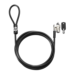 HP Candado de seguridad HP T1A62AA Llave - Acero galvanizado, 1.83 m, Laptops