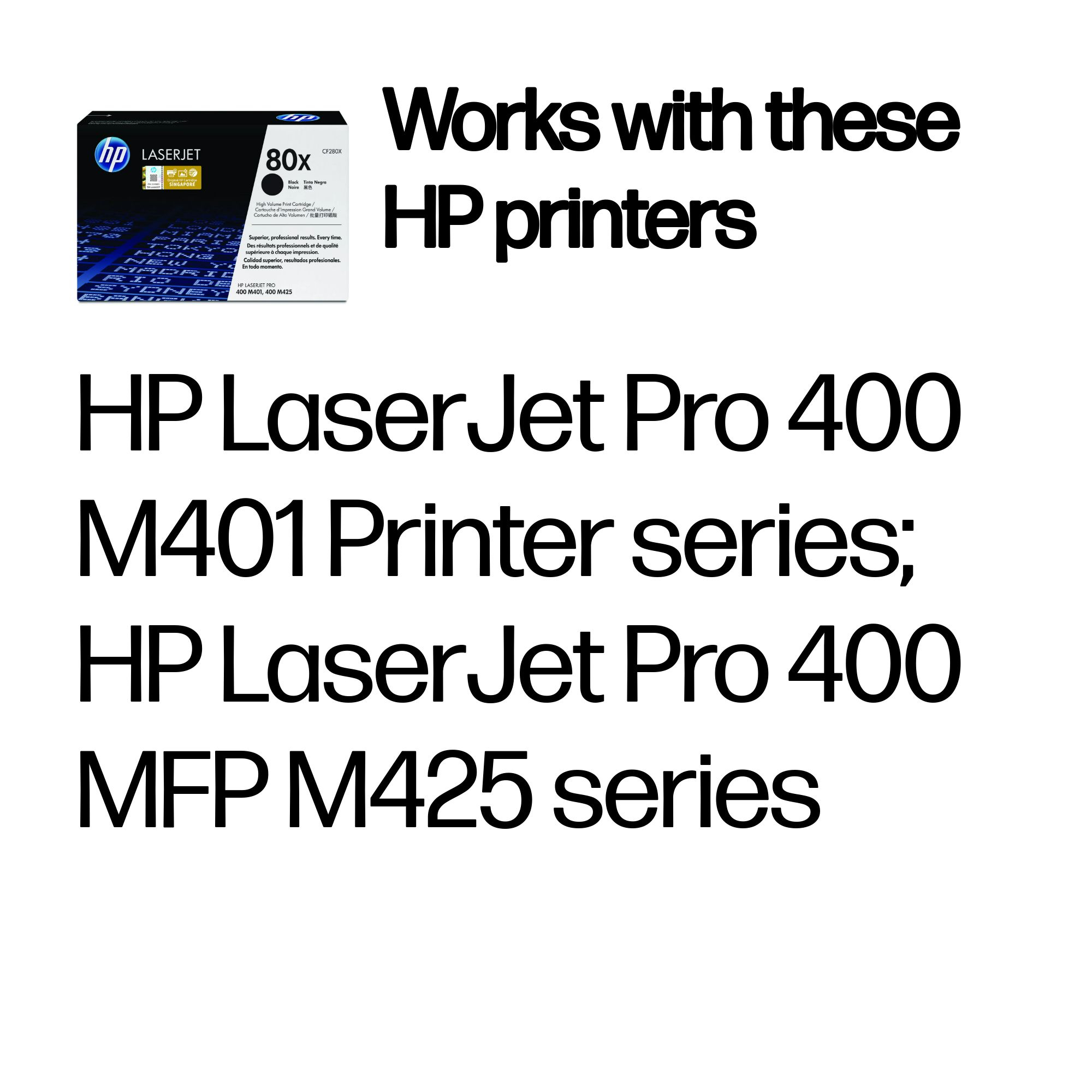 HP CF280X/80X Toner cartridge black high-capacity, 6.9K pages ISO/IEC 19752 for HP Pro 400/e