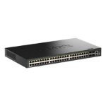 D-Link 52-Port Gigabit Stackable PoE+ Smart Managed Switch with 4 x 10G SFP+ Ports
