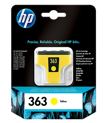 Image of HP C8773EE/363 Ink cartridge yellow, 510 pages ISO/IEC 24711 6ml...