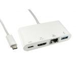 Cables Direct USB3C-HDMI-COMBO USB 3.2 Gen 1 (3.1 Gen 1) Type-C 5000 Mbit/s White