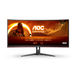 AOC G2 CU34G2XE/BK LED display 86.4 cm (34") 3440 x 1440 pixels Wide Quad HD LCD Black, Red