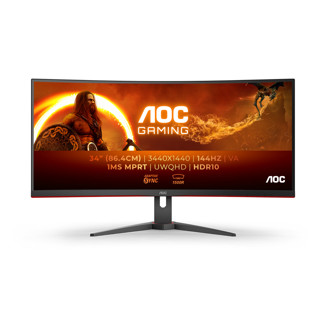 Image of AOC G2 CU34G2XE/BK computer monitor 86.4 cm (34") 3440 x 1440...