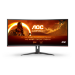 AOC G2 CU34G2XE/BK LED display 86,4 cm (34") 3440 x 1440 pixlar Wide Quad HD LCD Svart, Röd