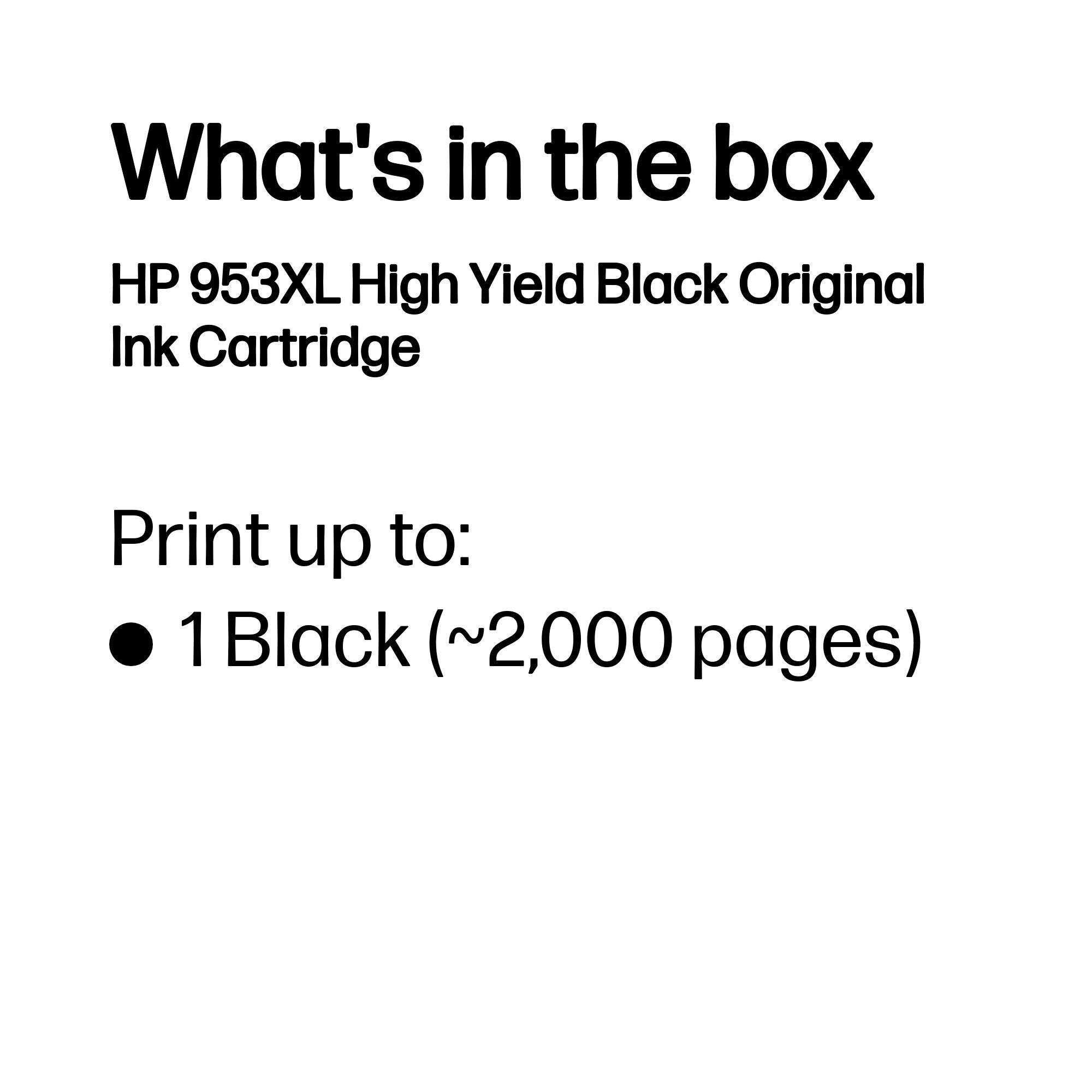 HP L0S70AE/953XL Ink cartridge black high-capacity, 2K pages 42.5ml for HP OfficeJet Pro 7700/8210/8710