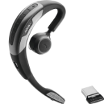 Jabra MOTION UC MS Headset Wireless Ear-hook Calls/Music Bluetooth Black, Silver