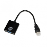 iBox IAHV01 video cable adapter HDMI Type A (Standard) VGA (D-Sub) Black
