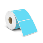 UKLS TT MATT COATED PERM LABELS LIGHT BLUE 500 PER ROLL PK5