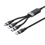 UNITEK C14101BK-1.5M USB cable USB C USB C/Micro USB-A/Lightning Black