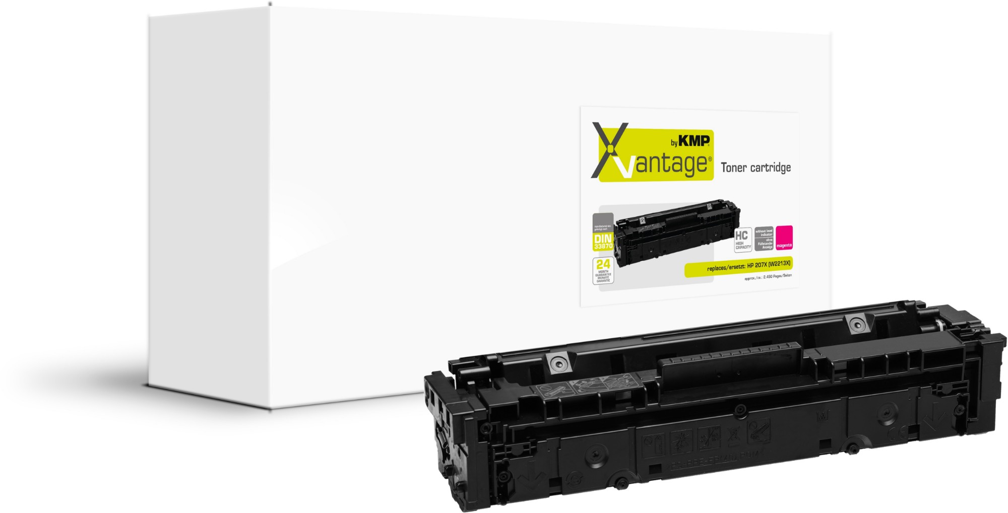 2558,3086 KMP PRINTTECHNIK AG KMP XVantage Toner HP207X (W2213X)  2450 Seiten magenta