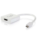 C2G USB-C® to HDMI Audio/Video Adapter Converter - 4K 30Hz - White