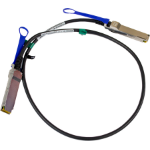 Atto CBL-0130-001 fibre optic cable 1 m QSFP Black