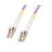 Microconnect LC/PC-LC/PC, 2M, 50/125, MM, Duplex fibre optic cable OM4 Violet