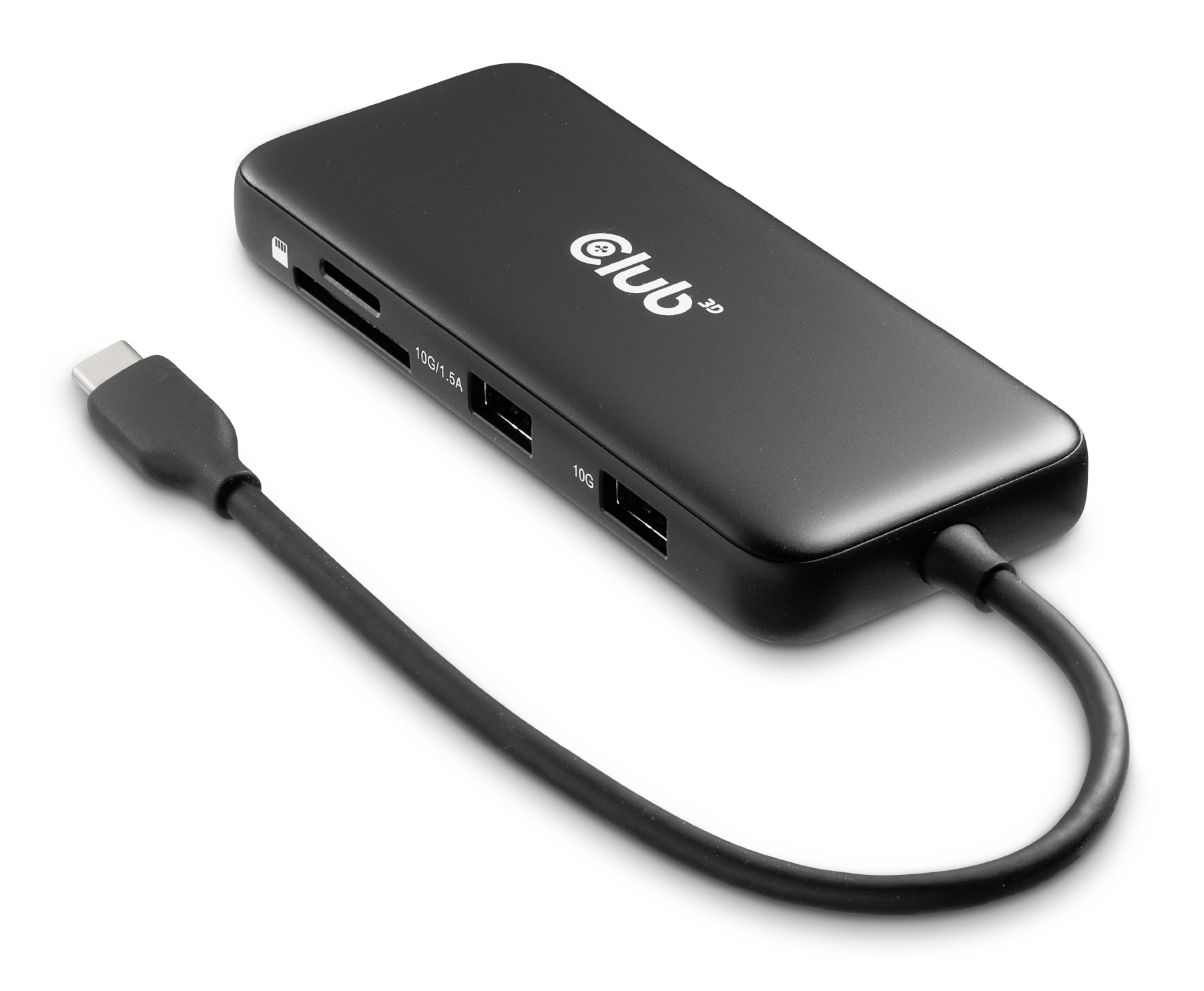 CLUB3D 8-1 Portable Dock USB Type-CÂ® 10Gbps to HDMIâ„¢ and DisplayPortâ„¢ 8K30Hz PD Max.100Watt
