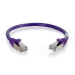 C2G 2ft Cat6 networking cable Purple 24" (0.61 m) S/FTP (S-STP)