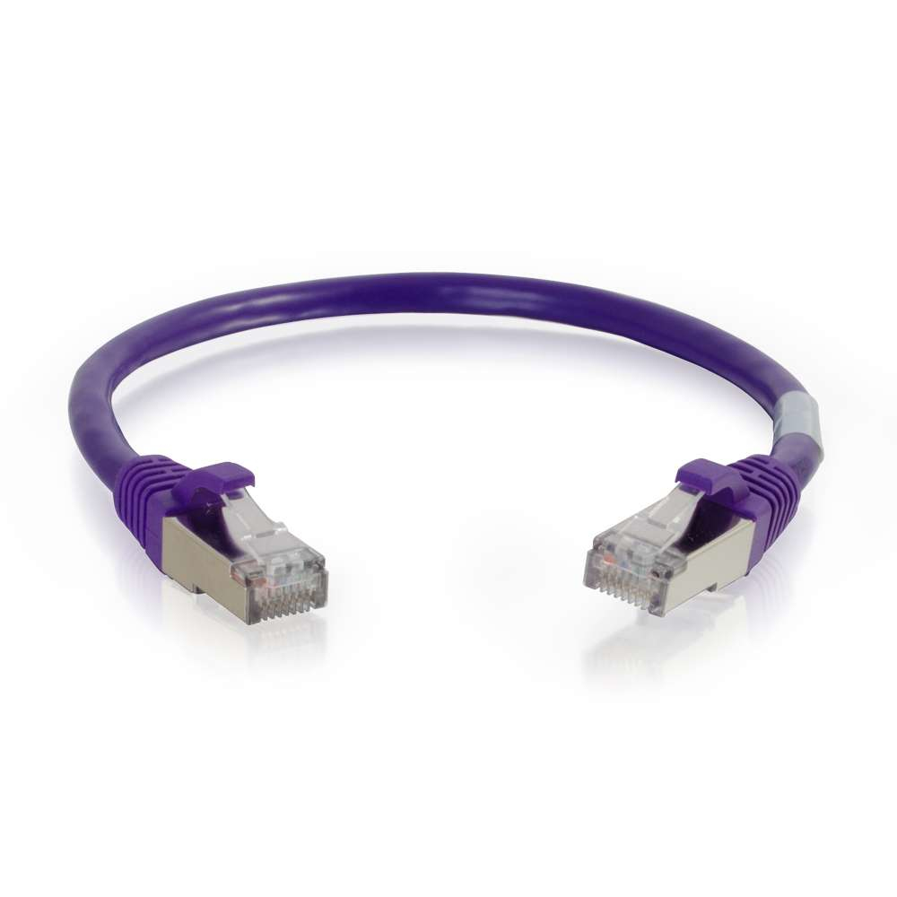 00906 C2G 10FT CAT6 SNAGLESS SHIELDED (STP) NETWORK PATCH CABLE - PURPLE
