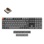 Keychron K5 Max keyboard Universal USB + RF Wireless + Bluetooth QWERTY UK English Black, Grey