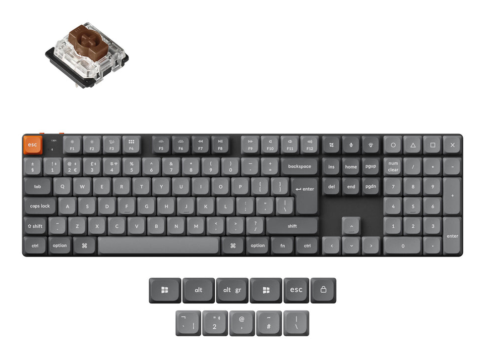 K5 Max keyboard Universal USB + RF Wireless + Bluetooth QWERT