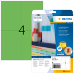 HERMA 4564 self-adhesive label Rectangle Green 80 pc(s)