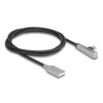 DeLOCK 80766 USB-kabel USB 2.0 1 m USB A USB C Zwart, Zilver