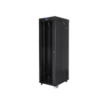 Lanberg FF01-6042-12BL rack 42U Vrijstaande rek Zwart