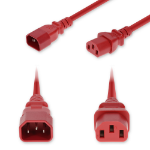 AddOn Networks ADD-C142C13C14G2MRD power cable Red 2 m IEC C14 IEC C13