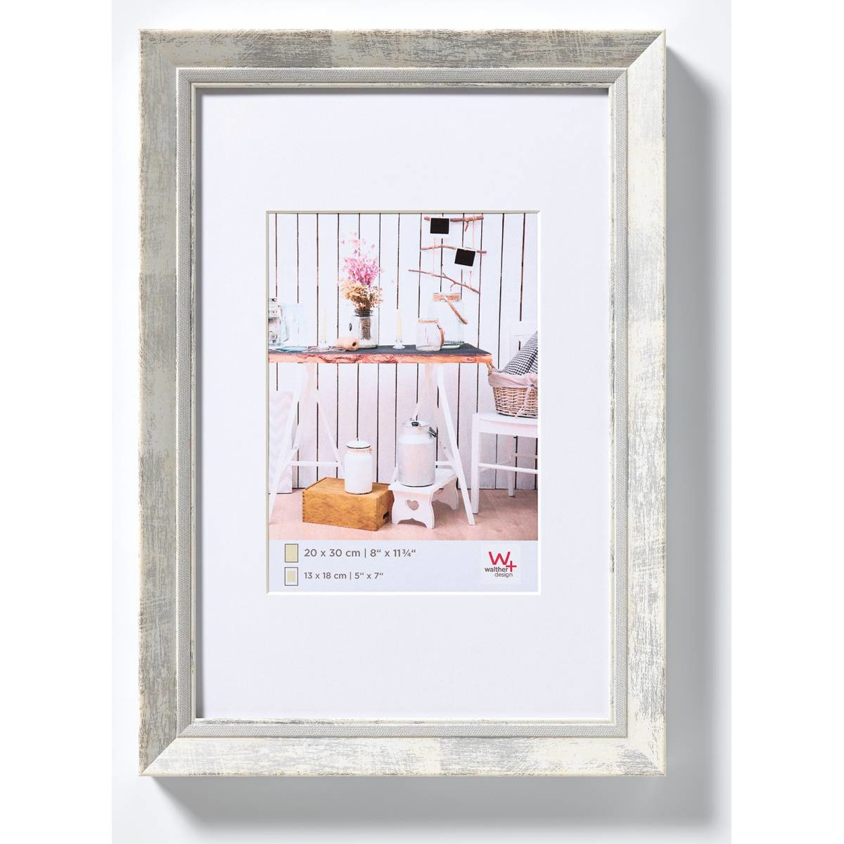 Image of Walther EL030W - Polystyrol - White - Single picture frame - Wall...