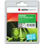 AgfaPhoto APB227SETD inktcartridge Zwart, Cyaan, Magenta, Geel