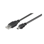 Microconnect 3m USB A - mini B m/m USB cable USB 2.0 Mini-USB B Black  Chert Nigeria
