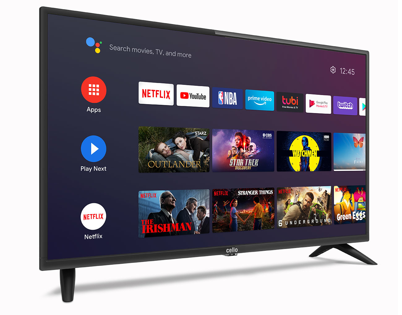 Телевизор 55 kivi 55u710kb uhd 4k smart tv google android tv 9 hdr голосовое управление