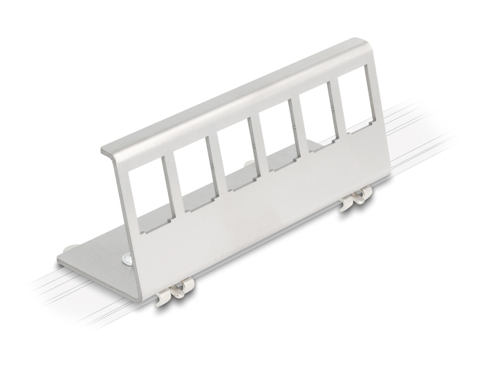 EU Product - Keystone Halterung 6 Port f�r Hutschiene Metall thumbnail