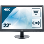 AOC 60 Series E2260SDA LED display 55.9 cm (22") 1680 x 1050 pixels WSXGA+ Black