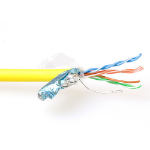 ACT CAT5E F/UTP LSZH soepel patch geel 500 m