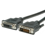 VALUE Monitor DVI Cable, DVI (24+1), Dual Link, M/F 5.0 m