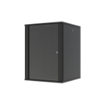 Lanview RWF16U66BL rack cabinet 16U Wall mounted rack Black