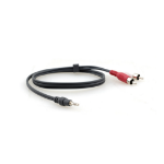 Kramer Electronics C-A35M/2RAM-10 audio cable 118.1" (3 m) 3.5mm 2 x RCA Black