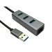 Cables Direct USB3-ETHGIGHUB interface hub USB 3.2 Gen 1 (3.1 Gen 1) Type-A 5000 Mbit/s Grey