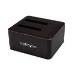 StarTech.com Dual-Bay USB 3.0 to SATA Hard Drive Docking Station, USB Hard Drive Dock, External 2.5/3.5