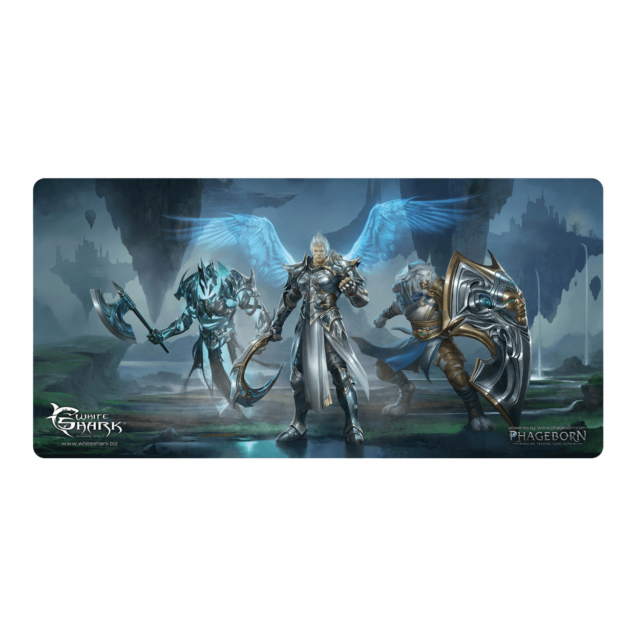 Image of White Shark ASCENDED Gaming mouse pad Multicolour