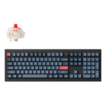 Keychron V6 Max keyboard Universal RF Wireless + Bluetooth Black, Grey