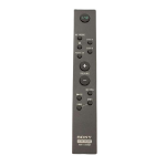 Sony 149280411 remote control Audio Press buttons