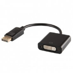 Savio CL-91 video cable adapter 0.2 m DisplayPort DVI Black