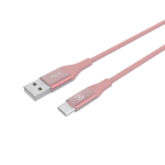 Celly USBTYPECCOLORPK USB cable USB 2.0 1 m USB A USB C Pink
