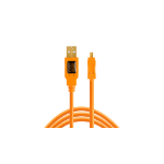 Tether Tools CU8015-ORG USB cable 4.6 m USB 2.0 USB A Mini-USB B Orange